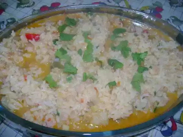 Receita Arroz de tamboril