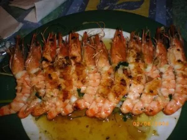 Receita Receita de camarão assado à aniano