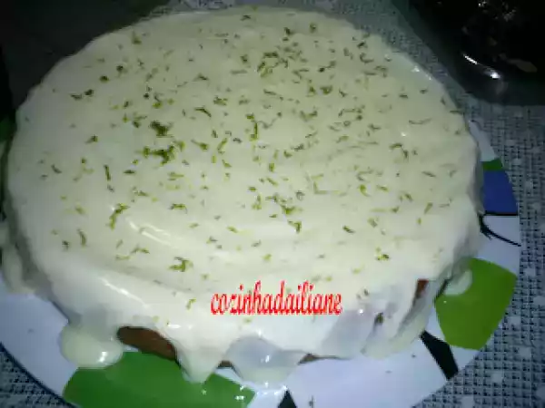 Receita Bolo verde de limão