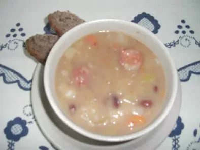 Receita Sopa de legumes com feijão vermelho (quase sopa da pedra)