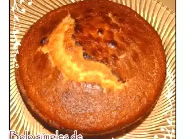 Receita Bolo simples de maçã