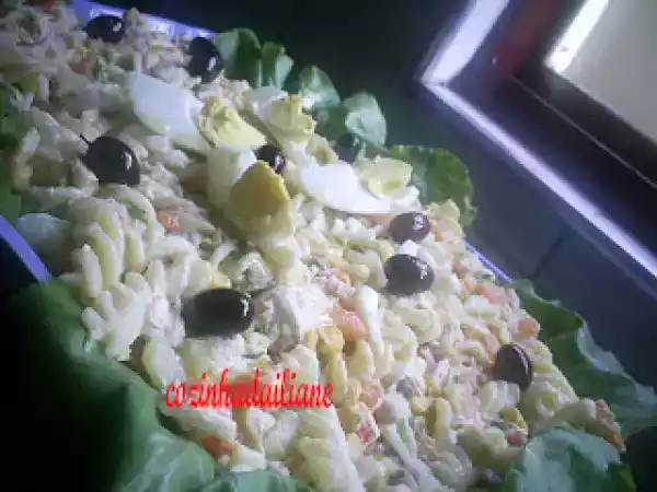 Receita Salada de macarrão parafuso! para aguentar o calor!!!!!