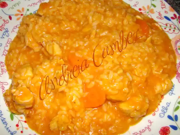 Receita Risotto de frango