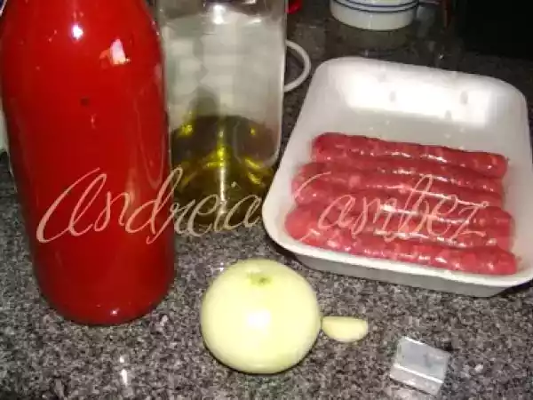 Receita Arroz de salsichas frescas e couve lombarda