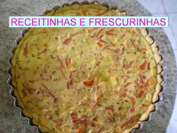 Receita Quiche fácil e rápida