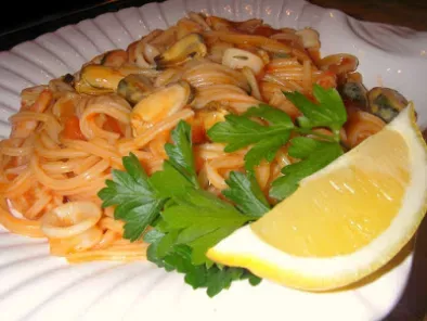 Receita Seafood pasta / massa com marisco / pasta con marisco