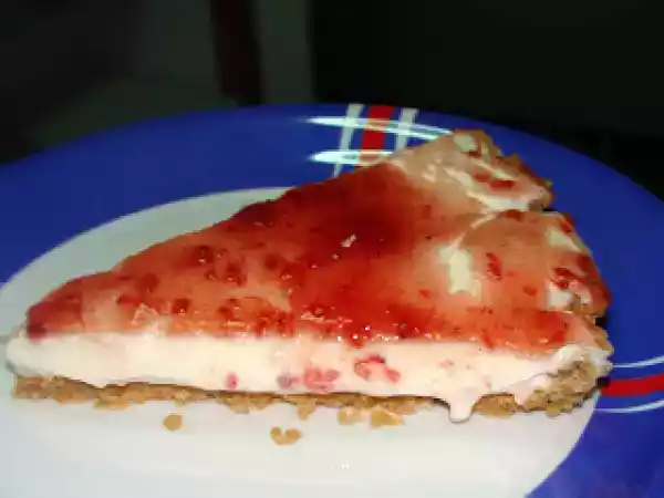 Receita Tarte de queijo com doce de morango