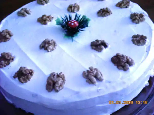 Receita Bolo de nozes natalicio