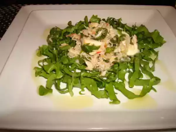 Receita Salada de lagostim e mussarela de búfala