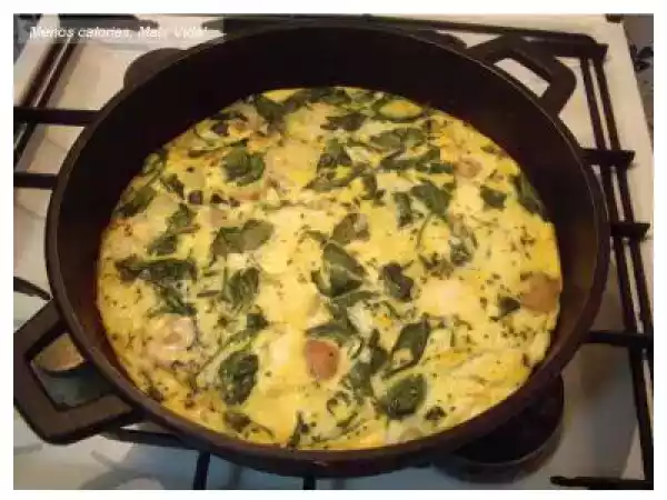 Receita Tortilha grega com espinafres, orégãos e queijo feta
