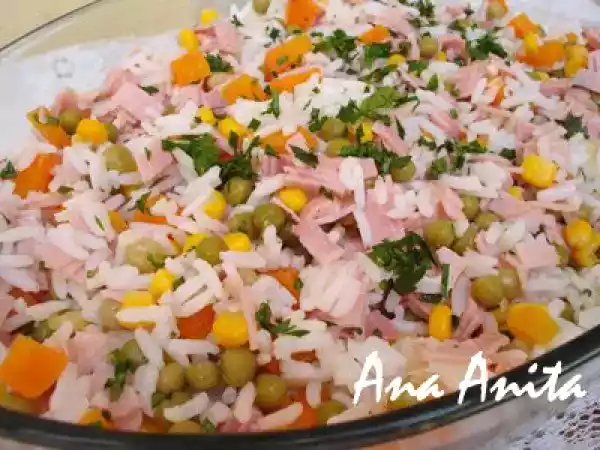 Receita Arroz primavera (receita fácil)