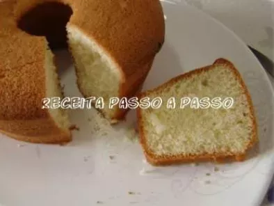 Receita Bolo pão de ló (sponge cake)