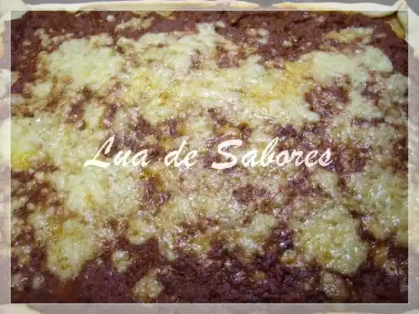 Receita Pizza bolonhesa