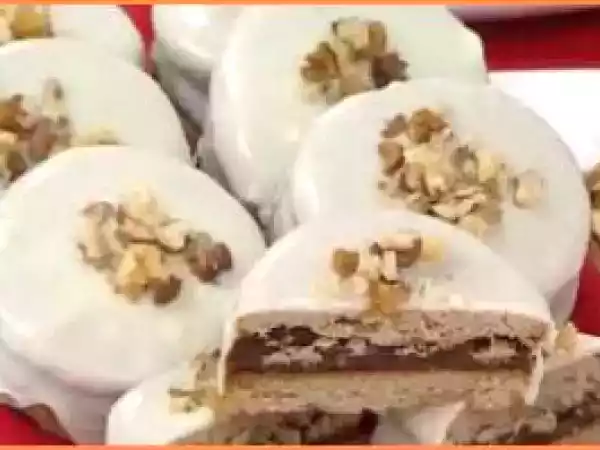 Receita Alfajor de nozes