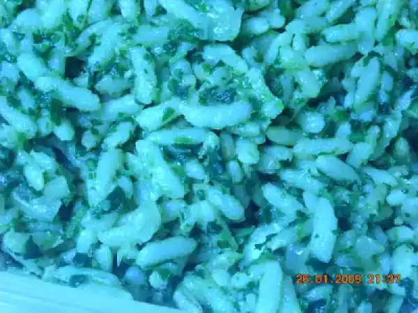 Receita Arroz integral com espinafres
