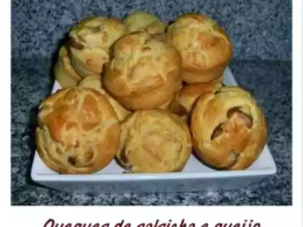 Receita Queques de salsicha e queijo
