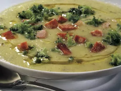 Receita Sopa cremosa de brócolos