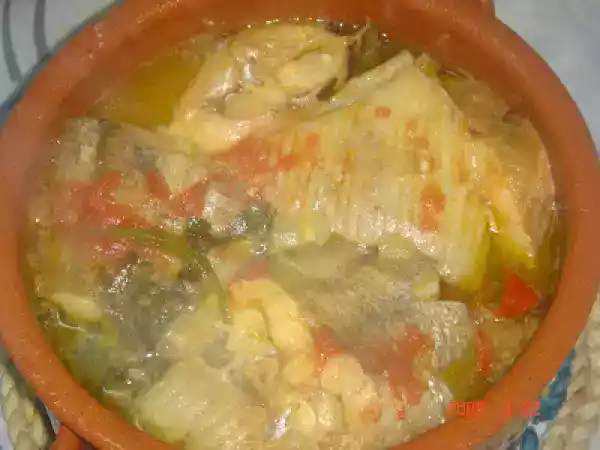 Receita Caldeirada de peixe (no tacho de barro)
