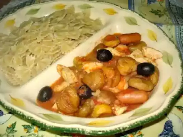 Receita Frango com castanhas