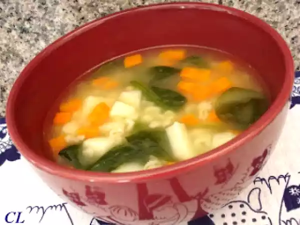 Receita Sopa de cevada e legumes