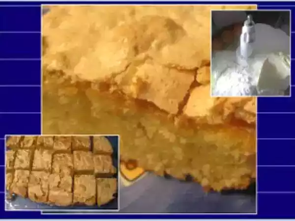 Receita Bolo de iogurte com crocante