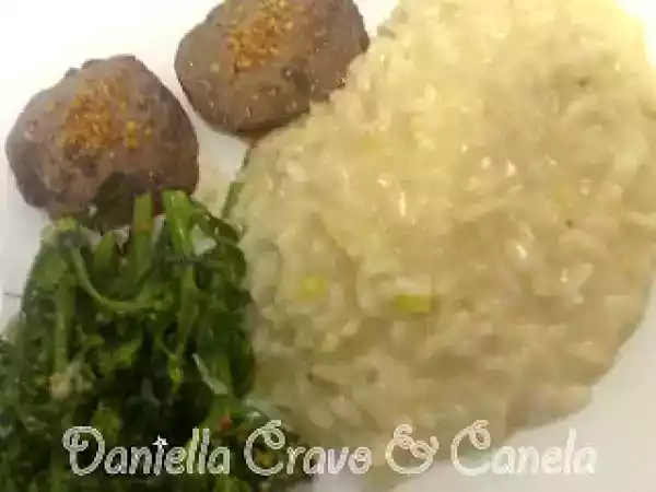 Receita Risoto de alho-poró com gruyère