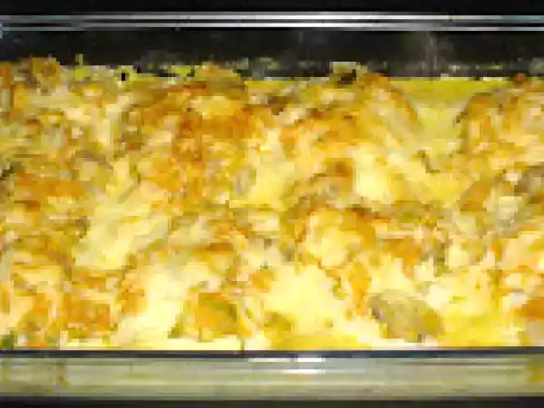 Receita Lombos de pescada gratinados com juliana e cogumelos