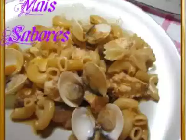Receita Massada de peixe com amêijoas