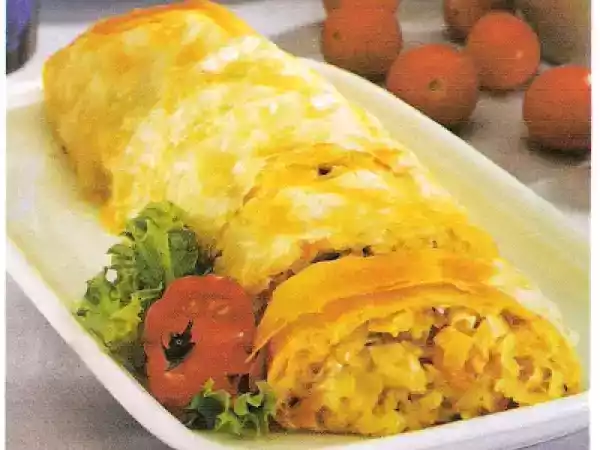 Receita Rolo folhado de peixe