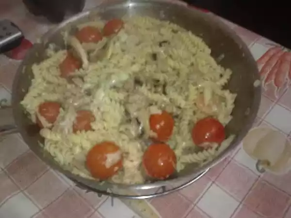 Receita Fusilli em alho e azeite