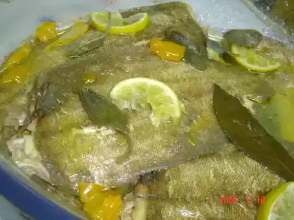 Receita Linguado no forno com lima e salva