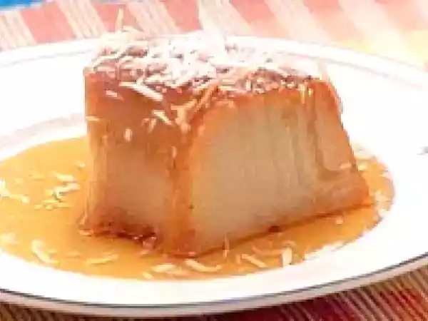 Receita Pudim de batata-doce com coco