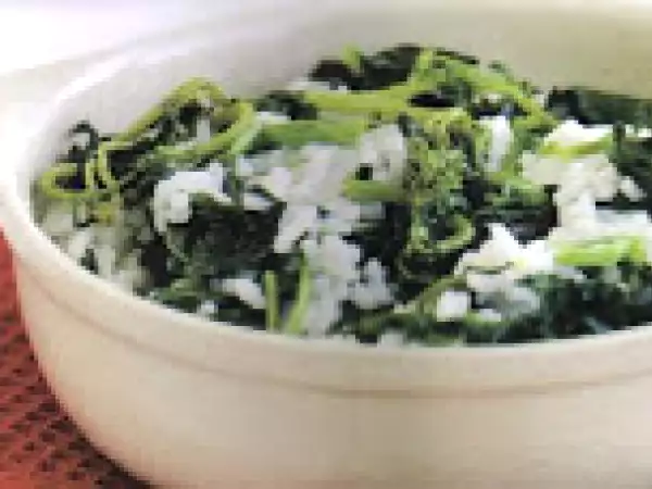 Receita Arroz de grelos
