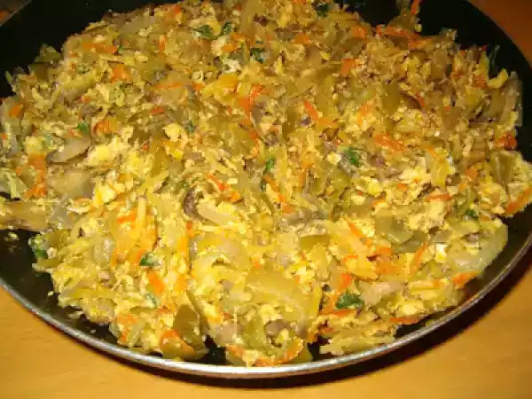Receita Legumes à brás