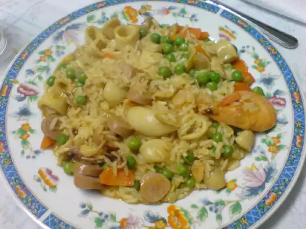 Receita Arroz de lulas