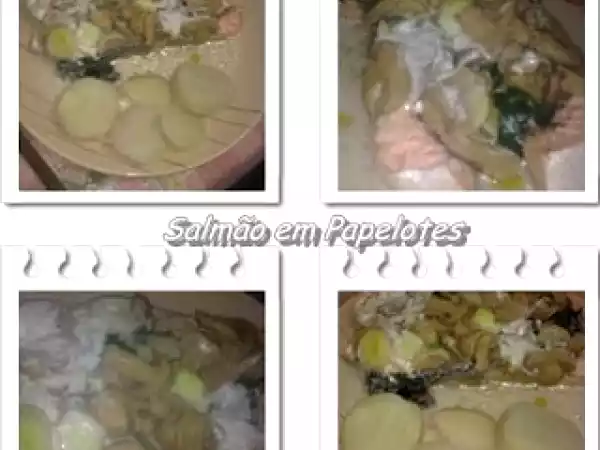 Receita Lombos de salmão em papelotes