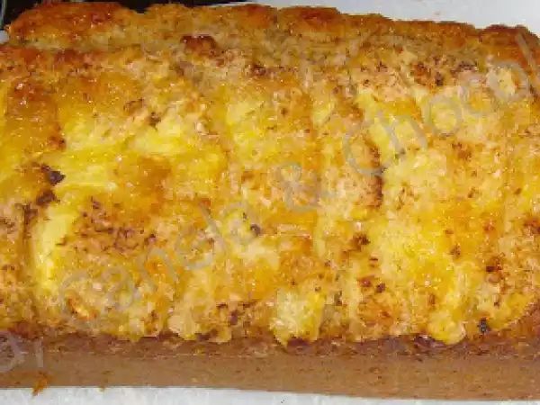 Receita Bolo integral de ananás e manga