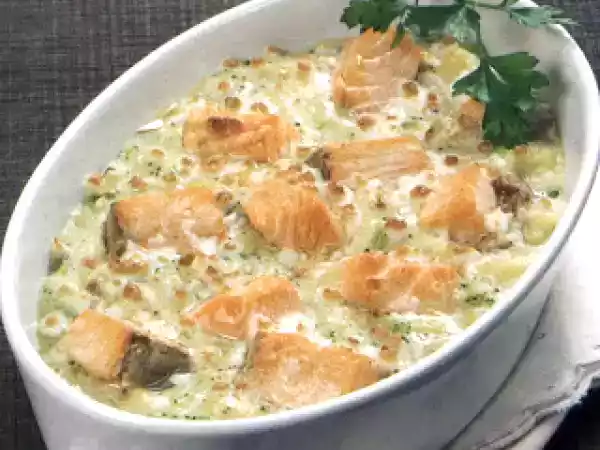 Receita Salmão cremoso no forno