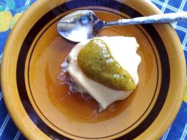 Receita Flan de pêssego