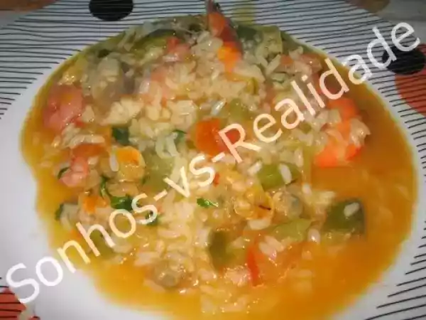 Receita Arroz de tamboril