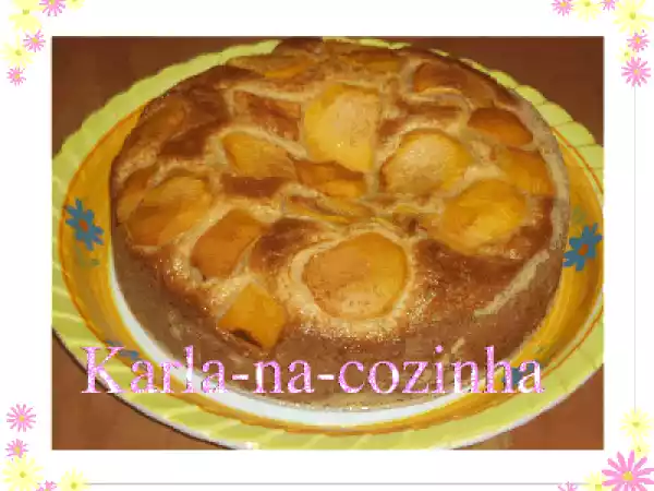 Receita Bolo com pêssego