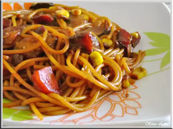 Receita Chao min de legumes
