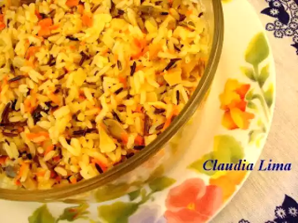 Receita Frango com arroz e laranja