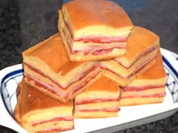 Receita Bôla de queijo e presunto