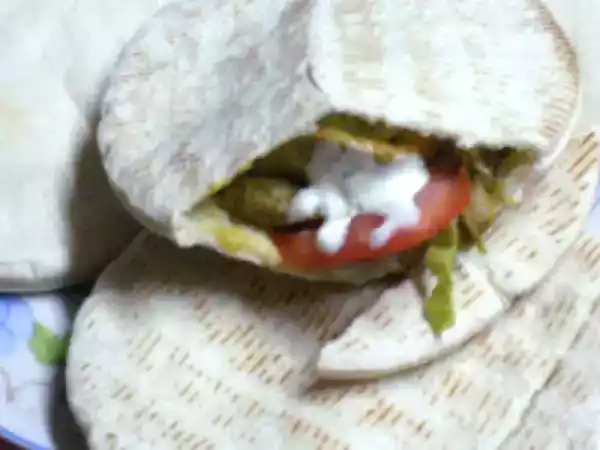 Receita Pão pita shoarma