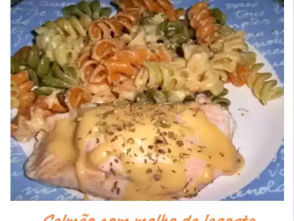 Receita Salmão com molho de lagosta