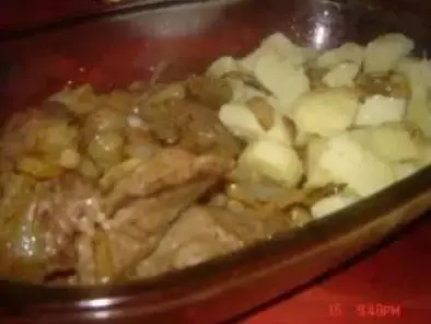 Receita Iscas de porco com cebolada