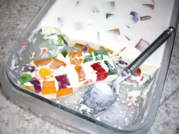Receita Gelatina colorida