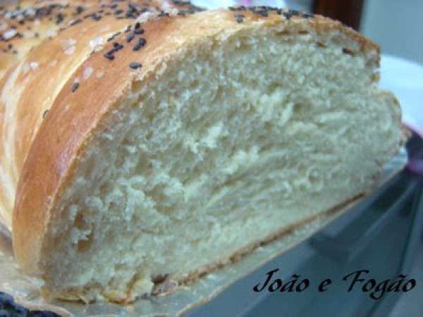 Receita Pão de batata c/ gergelim preto e sal grosso (joão)
