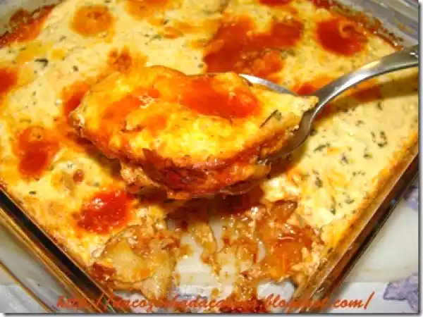 Receita Abobrinha cremosa de forno